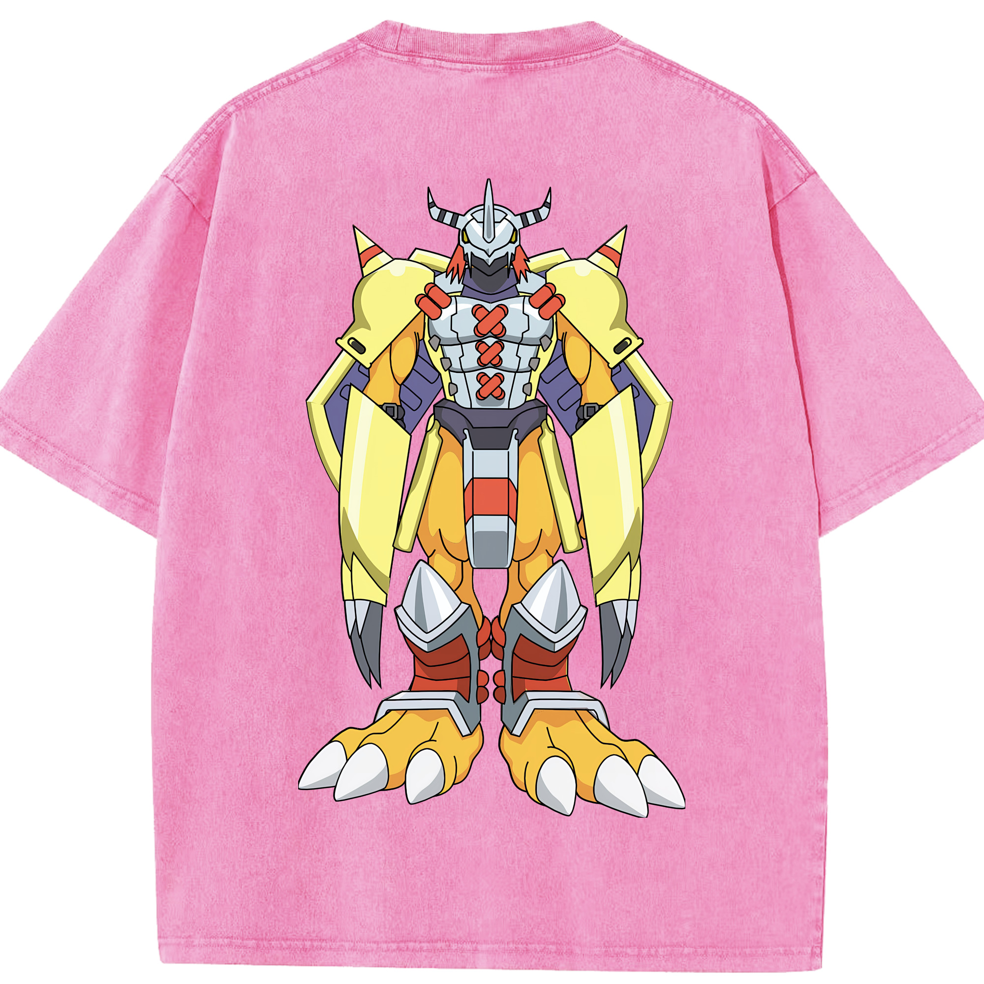 （画像用） Digimon デジタルモンスター/デジモン 綿100% ヴィンテージ風 半袖Tシャツ（背面プリント）